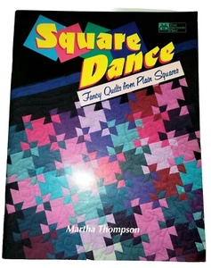 Square Dance. Fancy Quilts from Plain Squares by Martha Thompson. Pattern Book. - Imagen 1 de 7