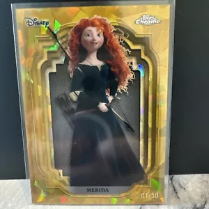Topps Disney Chrome Sapphire 2024, Merida - 01 /50 - First print gold - Picture 1 of 3