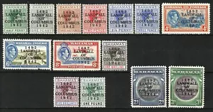 Bahamas 1942 Columbus set in mint condition, SG: 162-175a, not sure about the pa - Picture 1 of 2