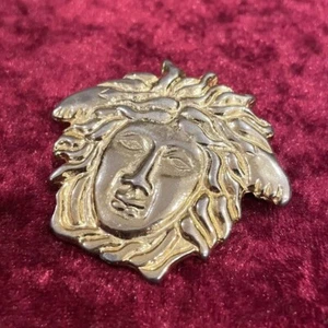 Gianni Versace gold medusa head face brooch - Picture 1 of 4