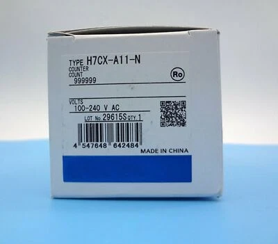 One OMRON H7CX-A11-N Counter 100-240VAC H7CXA11N New in Box Expedited Shipping - Image 1 of 2