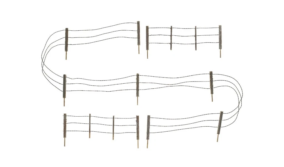 Woodland Scenics N 2990 Barbed Wire Fence Farm Rural Land Scenery Detail Set - Image 1 of 4