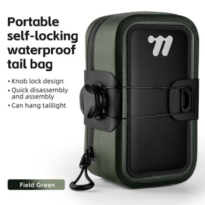 WEST BIKING Mini Bolsa de Cola de Asiento de Bicicleta Impermeable Bolsa de Almacenamiento de Bicicleta 0.5L Foto 1 de 4