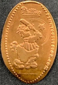 ZURÜCKGENOMMEN! KUPFER! PHILLIES MASKOTTCHEN BASEBALL - PHILADELPHIA PENNSYLVANIA PENNY - Bild 1 von 2