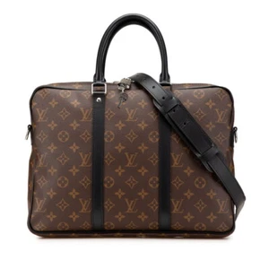 LOUIS VUITTON Monogram PDV PM Shoulder Bag Business Bag 2WAY M52005 【Used】 - Picture 1 of 12