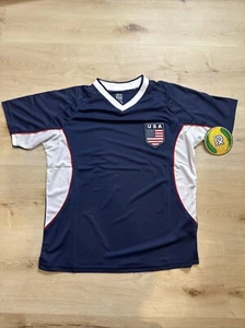 Rhinox Jersey Men's Navy USA Soccer Training American Flag Small - Picture 1 of 5