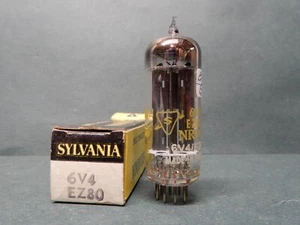 Sylvania Labeled 6V4 EZ80 Vacuum Tube Amplitrex Tested and Guaranteed England? - Picture 1 of 4
