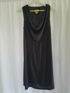 Anthropologie Maeve Black Cara Cowl Neck Dress Sz XS Draped Neckline Sleeveless  - Picture 1 of 9