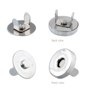 6 Magnetic Button Clasp Snaps - Purses, Bags, Clothes No Tools Required NEW - Picture 1 of 1
