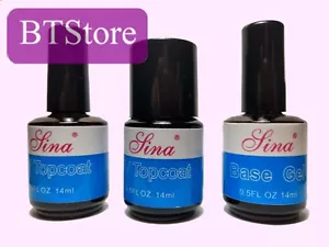 UV Top Coat Base Gel Reiniger Nail Art Tipps Builder Acryl kein Wischen - Bild 1 von 8