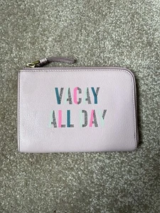 Fossil Pink “Vacay All Day” Zippered Purse/Travel Wallet For Passport - Picture 1 of 5