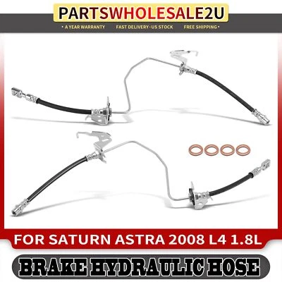 2pcs Rear Driver & Passenger Brake Hydraulic Hose for Saturn Astra 2008 L4 1.8L - Image 1 of 4