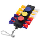 Plastic Golf Tee Holder Bar - 12 Tees & 3 Ball Markers & Keychain Color Randomly