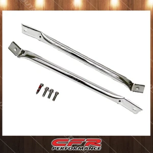 Chrome Steel Radiator Support Bars 17.5 Inches For 1970-1981 Chevrolet Camaro - Picture 1 of 1