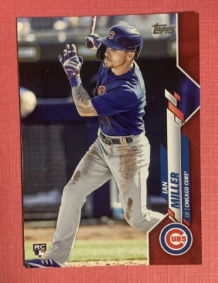 2020 Topps Update Series #U-192 Ian Miller RC Red Border Parallel Chicago Cubs - Image 1 of 2