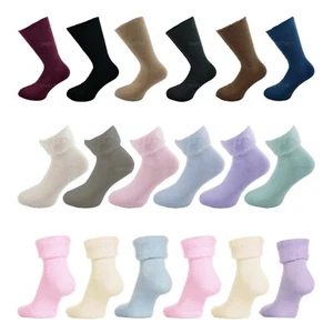 Mens Womens Bed Socks 6-11 4-7 Thermal Brushed Cosy Soft Warm Sleeping Wear - Picture 1 of 17