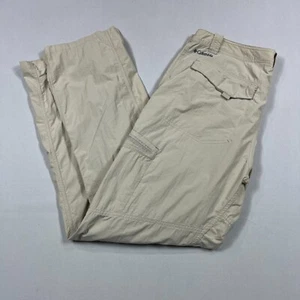 Columbia Brown Nylon Lightweight Outdoor Hiking Fishing Pants Mens W38" L33" - Imagen 1 de 16