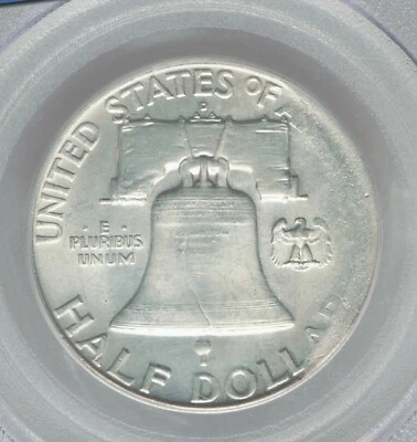 1962-D PCGS MS63 Thin Planchet Franklin Half Dollar RARE ✅ Error? Pattern? 50C - Image 1 of 4