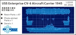 Schneemann Resin Bausatz 1/2000 USS Enterprise CV-6 Flugzeugträger 1945 SR-2044 - Bild 1 von 4