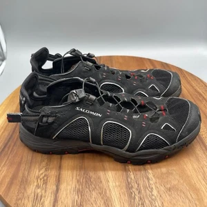 Salomon Techamphibian 3 Schuhe Herren Größe 9 Schwarz Wasser Outdoor Wandern Hybrid - Bild 1 von 8