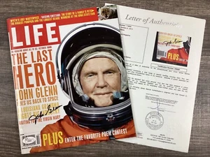 (SSG) JOHN GLENN NASA Astronaut Signed 1998 Life Magazine - Full JSA Letter COA - Picture 1 of 8