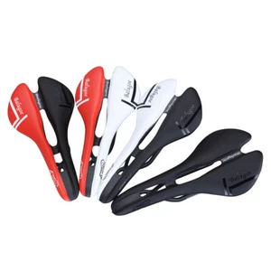 Kohlefaser Fahrrad Rennrad Selle PU Leder Carbon Fiber Sattel - oval rails 7x9mm - Bild 1 von 10