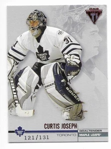 2001-02 Pacific Private Stock Titanium Red Curtis Joseph Parallel 121/131 #129 - Picture 1 of 2