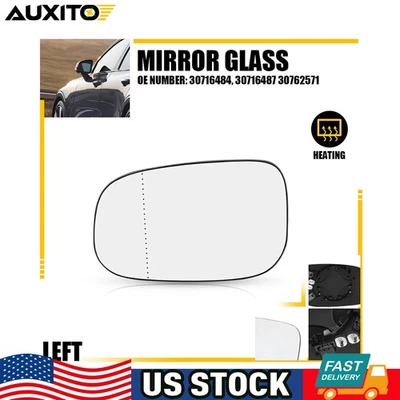 Espejo retrovisor térmico lado conductor izquierdo vidrio para Volvo C30 2007-2011 y C70 2008-2013 Foto 1 de 4