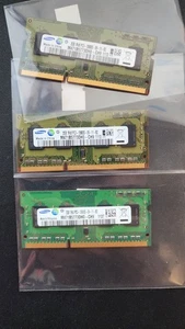 3x Samsung 2GB 1Rx8 10600S-09-10-777 Memory RAM DDR3 SODIMM - Picture 1 of 1