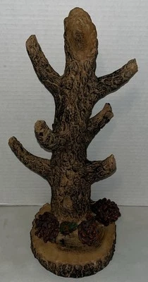 "Soporte para tazas con ramas de árbol esculpido Wild Wings pintado a mano para 6 tazas - 14""" Foto 1 de 4