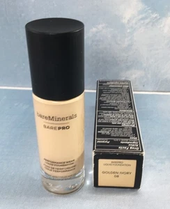 bareMinerals BarePro Liquid Foundation Golden Ivory 08, 1 Pack, 1 oz, SPF 20 - Picture 1 of 9