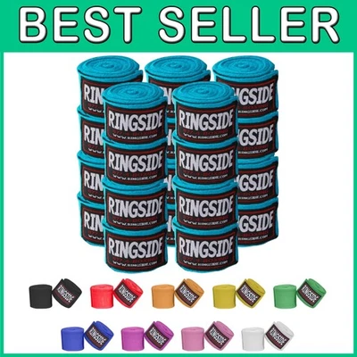 Electric Blue Boxing Hand Wraps Bulk Pack - Image 1 of 4