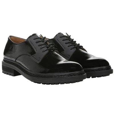 Zapatos Derby Franco Sarto Mujer Sendra Suela Lug EE. UU. 7,5 M UE 37,5 Negros Nuevos en Caja Foto 1 de 4