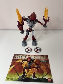 Lego Bionicle Toa Hordika Vakama #8736 Complete. Manual, 2 Spinners + Rip Cord.