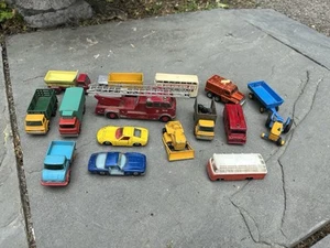70er Jahre großes Konvolut 15 Matchbox Autos, Busse, Anhänger, seltenes Sammlerstück - Bild 1 von 9
