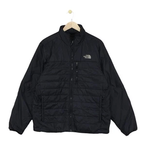 North Face Quilted Jacket Mens Size L Black Primaloft Full Zip Lightweight - Picture 1 of 15