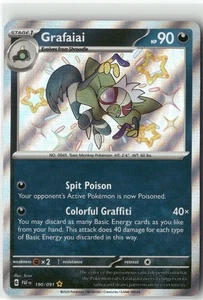 Grafaiai, Pokémon SV: Paldean Fates Shiny Rare, 190/091 NM - Bild 1 von 2