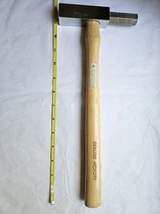 Hickory Holz 13" Griff Magnet Nagel Tack Hammer mit gebürstetem Stahl Kopf - Bild 1 von 9