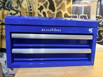 Cuchillo hecho en banco personalizado Min caja de herramientas azul/blanco Foto 1 de 4