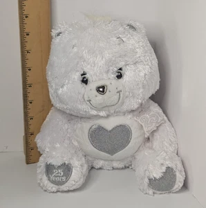 Peluche Care Bears 25 aniversario blanco Tenderheart Care Bears cristales de Swarovski - Imagen 1 de 9