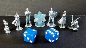 Monopoly: Frozen 2 Edition 6 Game Tokens, 2 Dice Replacement Parts Hasbro Disney - Picture 1 of 1