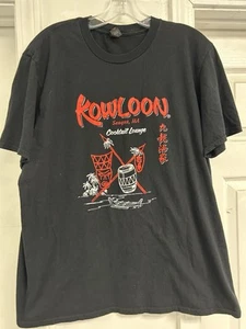 T-shirt KOWLOON Saugus MA cibo cinese ristorante salotto uomo L nera ottime condizioni - Foto 1 di 4