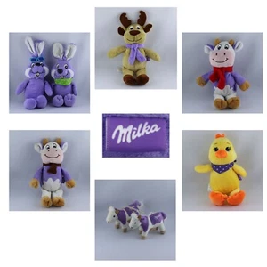 Milka Plüsch lila Kuh Hase Küken Rentier Kuscheltier Stofftier AUSWAHL - Bild 1 von 16