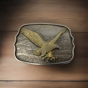 Vintage Brass Flying Eagle Belt Buckle 3.5”Wide, 2.5” High, 1.75 Belt W Max - Picture 1 of 4