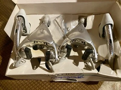 JUEGO DE FRENOS CAMPAGNOLO NOS CROCE DE AUNE 5 PIVOTES DELTA NUEVO EN CAJA COMPLETO PERFECTO Foto 1 de 2