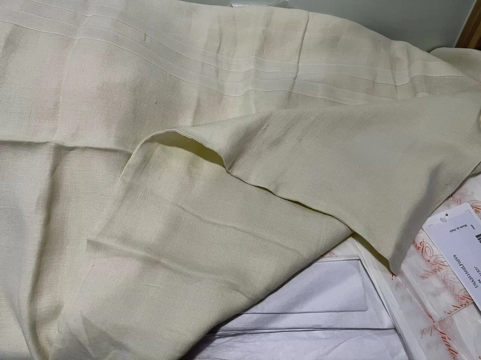 Pratesi Italia NUEVO CON ETIQUETAS 1 pieza King Sham 100 % lino beige italiano Foto 1 de 4