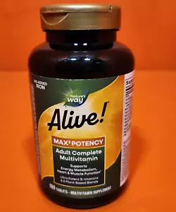 Natures Way Alive! Max3 Potency Adult Multivitamin 180 Tablets Dated 05-2026 New - Picture 1 of 5