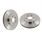 NK Pair of Front Brake Discs for Chevrolet Cruze LXT 1.6 January 2012 to Present