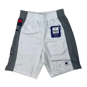 NWT Youth Champion White & Grey Mesh Basketball Shorts- Size Small - Picture 1 of 12