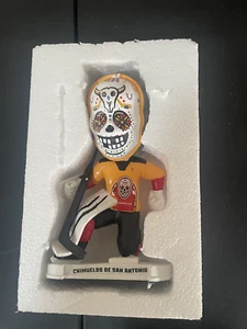San Antonio Rampage Sugar Skull Dia De Los Muertos Bobblehead NIB New In Box - Picture 1 of 2